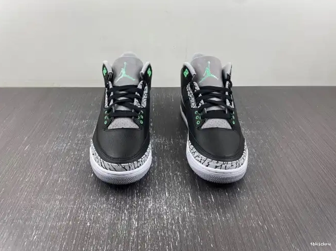 Reps TBkick Glow Green Jordan CT8532-031 Air 3 0508